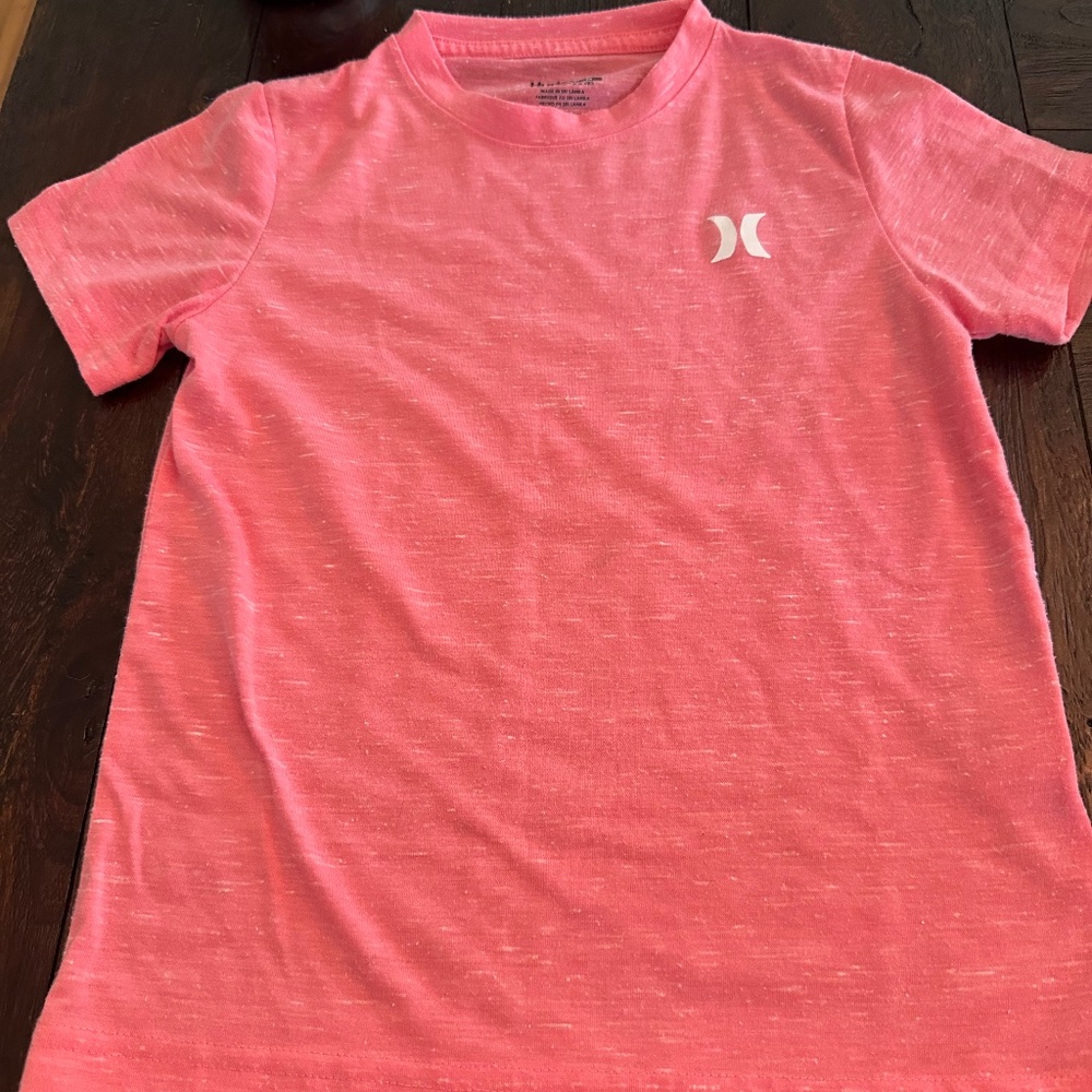 Hurley pink tee size medium